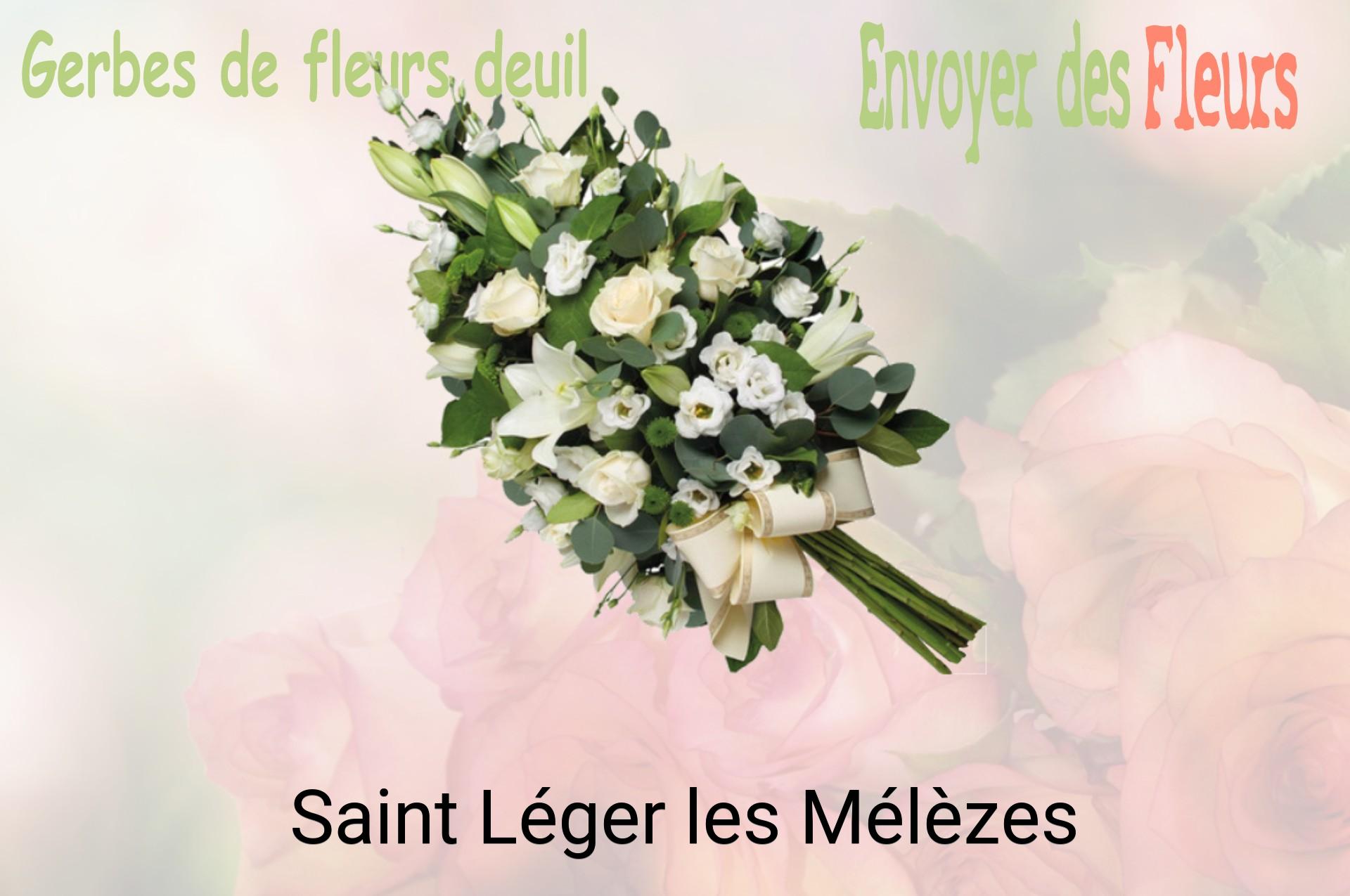 Gerbe de fleurs de deuil livrée à Saint-Léger-les-Mélèzes